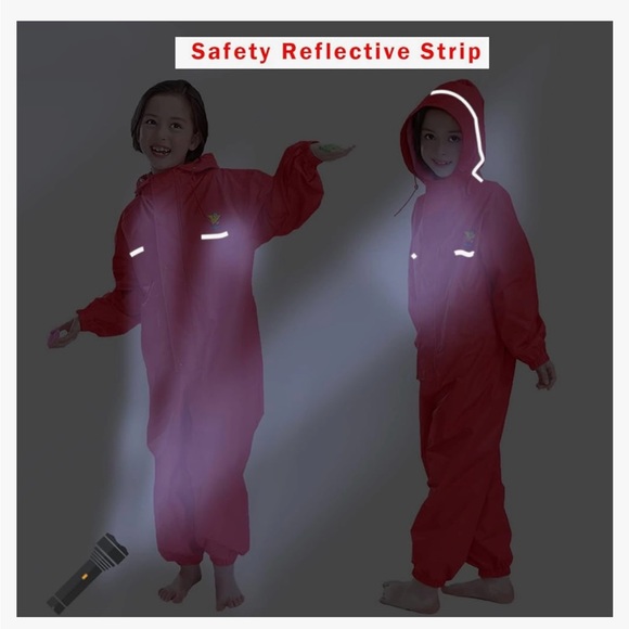 Child’s Rain Suit - size 3XL (10-12 years) RED - Picture 5 of 13